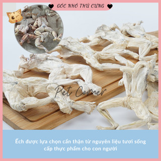 Ếch nguyên con sấy khô cho chó mèo bổ sung canxi (Đồ ăn vặt cho thú cưng)
