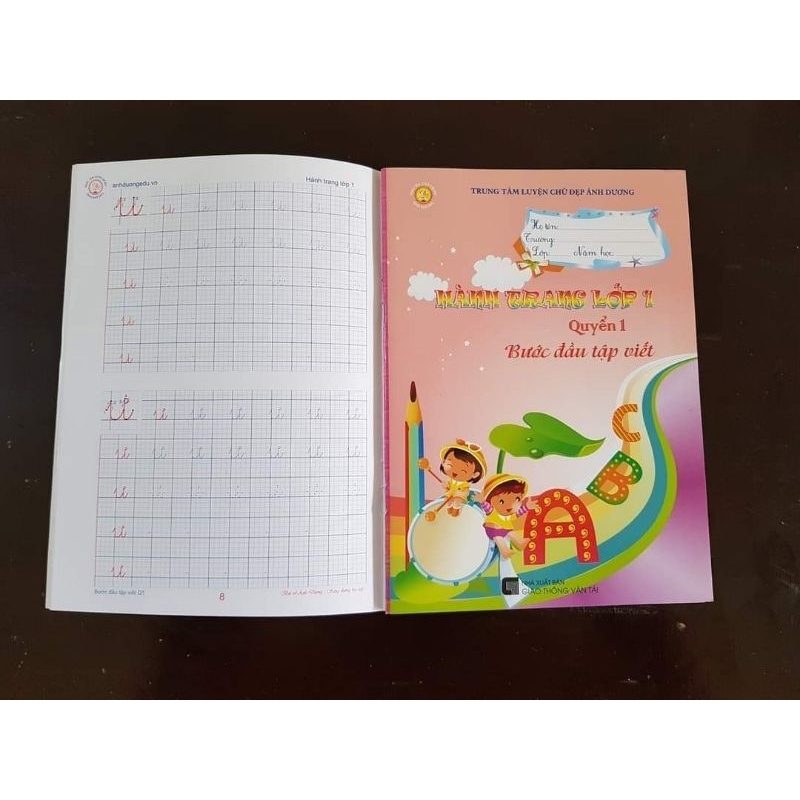 Bộ Vở Hành Trang Vào Lớp 1 Ánh Dương (Quyển 1 + quyển 2)