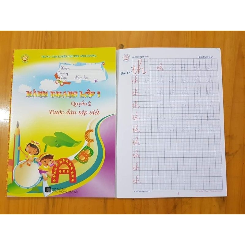 Bộ Vở Hành Trang Vào Lớp 1 Ánh Dương (Quyển 1 + quyển 2)