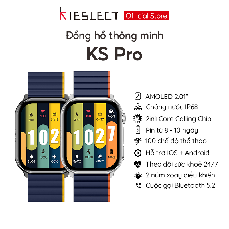Ảnh Đồng hồ thông minh Kieslect KS Pro | 2.01inch | SuperAMOLED | 300mAh | Nghe gọi trực tiếp |Hàng Chính Hãng 2