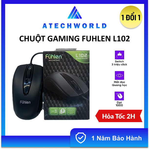 Chuột Máy Tính Có Dây Fulhen L102 Siêu Bền Siêu Nhạy - Hàng Công Ty ...