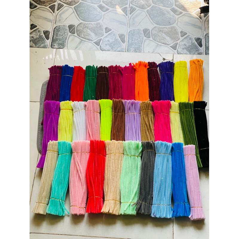 Kẽm Nhung Loại 1 Làm Hoa Handmade Màu Pastel Lông Dày Mịn (hỏa tốc hcm) ANGIHOME