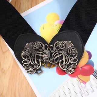Đai thắt váy liền, đai đầm, đai áo sơ mi, jumpsuit bản rộng 6cm, chất liệu co giãn, móc khóa họa tiết cổ điển W72