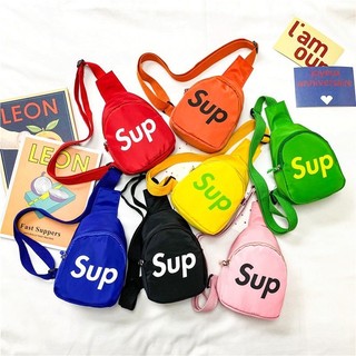 Túi đeo chéo mini chữ SUP đa màu nhẹ thời trang nhỏ gọn đựng đồ cá nhân cho bé khi đi học đi chơi