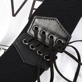 Đai váy liền, corset đầm, áo sơ mi, jumpsuit bản rộng, chất liệu co giãn, khuy bấm, mặt xỏ dây trang trí W74
