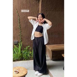 Quần tây nữ công sở - quần tây suông xếp ly ống rộng nhiennhienvintage NQT00003