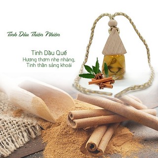 Tinh Dầu Treo Xe Ô Tô Khử Mùi Hôi Trên Xe, Phòng Ngủ, Tủ Quần Áo Hiệu Quả, Mùi Quế, Mùi Chanh Xả, Mùi Cam, Mùi Oải Hương