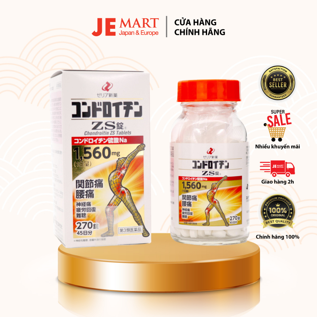 Viên uống Chondroitin Zs Nhật Bản 270 Viên hỗ trợ xương khớp Shopee