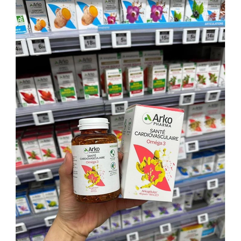 Vien u ng d u ca Omega 3 Arkopharma 180 vien m u m i 2023 Shopee Vi t Nam
