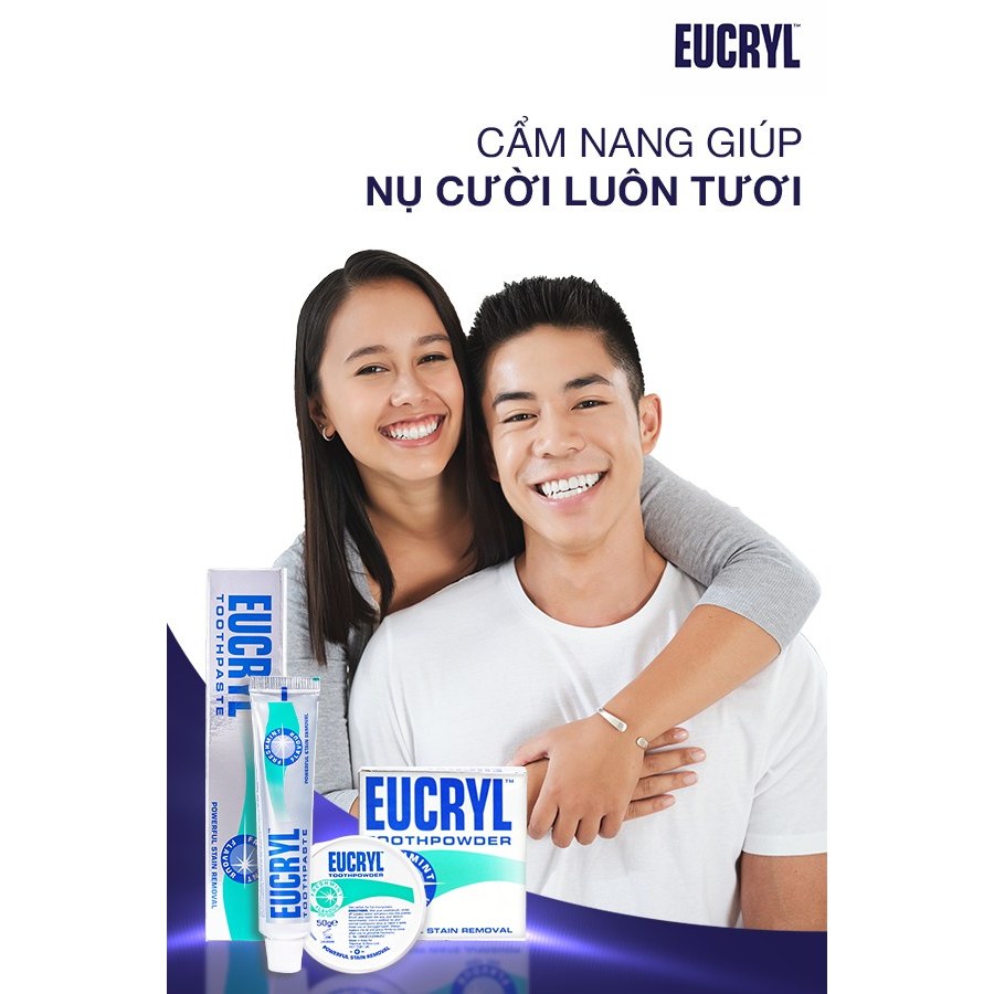 Ảnh Combo 2 Kem đánh răng Eucryl 62gx2 + 2 Bột đánh răng răng Eucryl 50gx hỗ trợ làm trắng răng 4