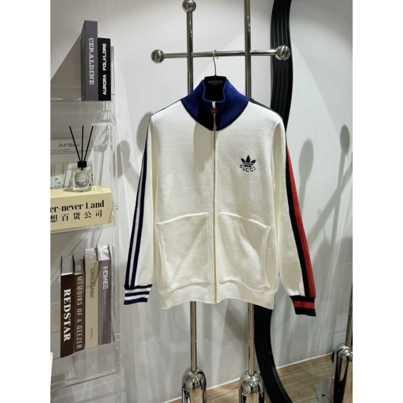 ⚡️[Hight Quality] Áo Khoác Len Adidas X Gucci Line - Họa Tiết Logo Thêu ...