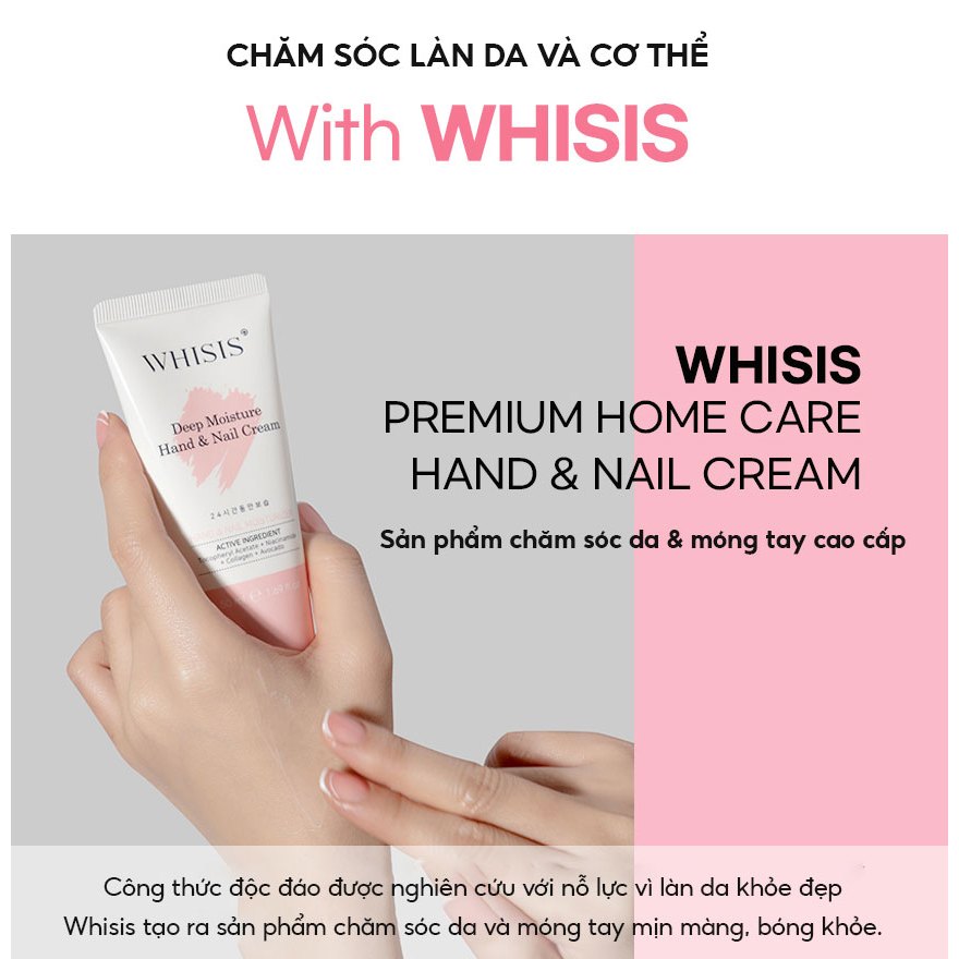 Ảnh Kem Dưỡng Da Tay & Móng Mềm Mịn Hương Nước Hoa Whisis Deep Moisture Hand & Nail Cream Dưỡng Ẩm Dưỡng Sáng Phục Hồi 50ml 2