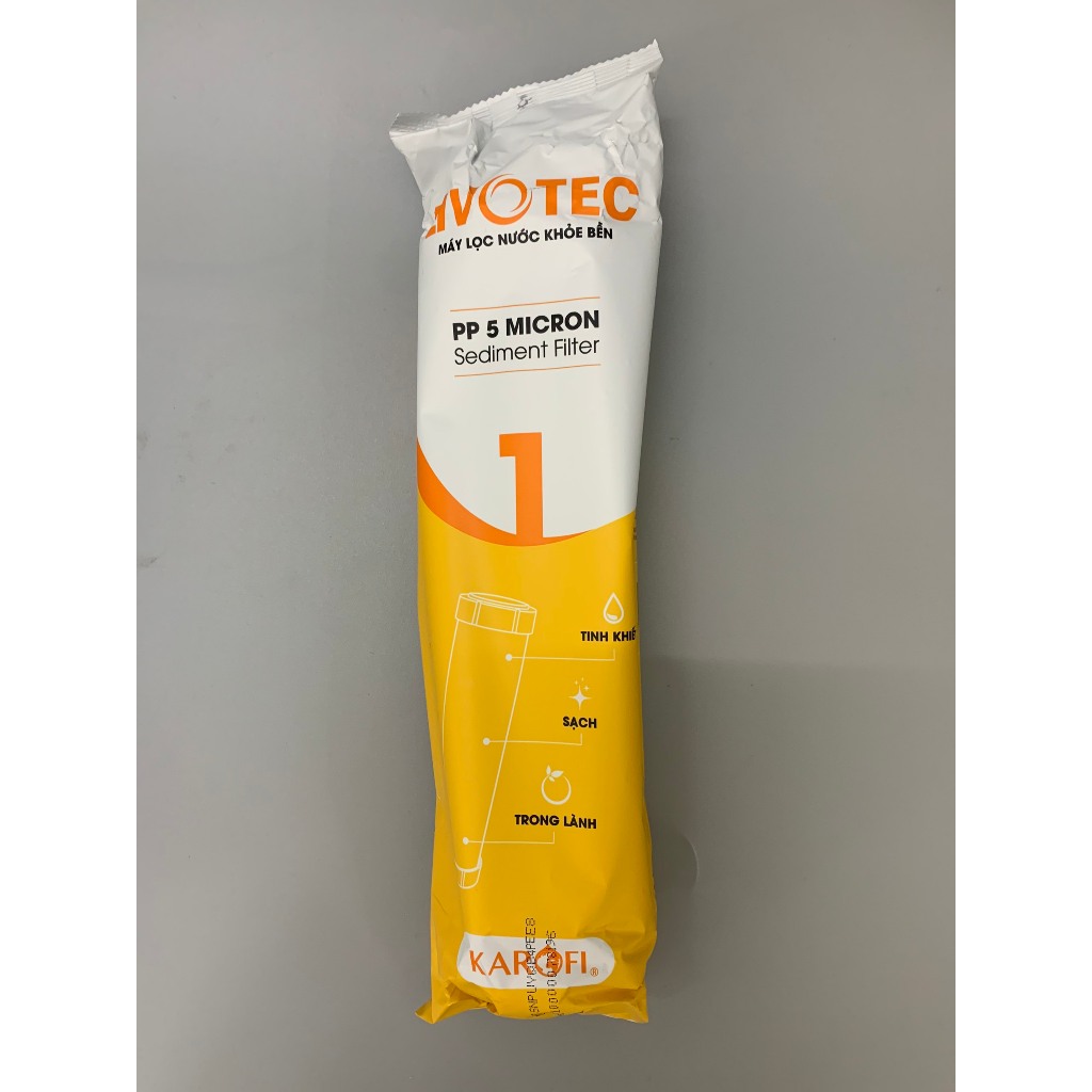 Combo 3 Lõi 123 Livotec Karofi (Lõi 2 Nhỏ Cắm Nhanh) Mẫu Mới Có Vỏ Ngoài Và QR Kiểm Tra Chính Hãng