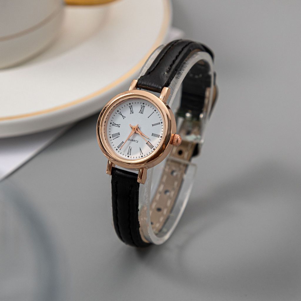 Đồng Hồ Nữ QUARTZ Dây Da Size 22mm Cực Xinh Số La Mã