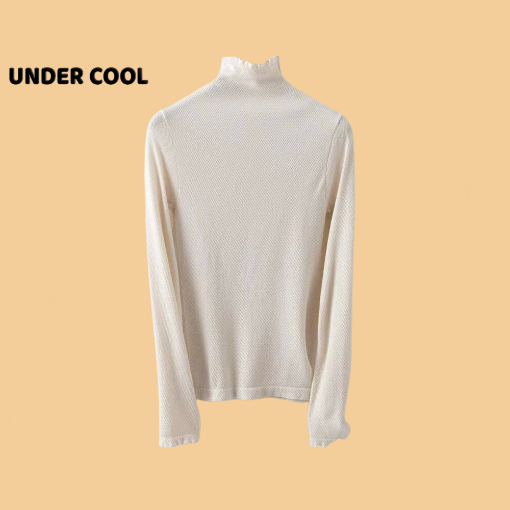 Áo Giữ Nhiệt Nữ Dài Tay Cổ 3 phân UNDERCOOL Thun Hạt Gạo Nhiều Màu ADT06