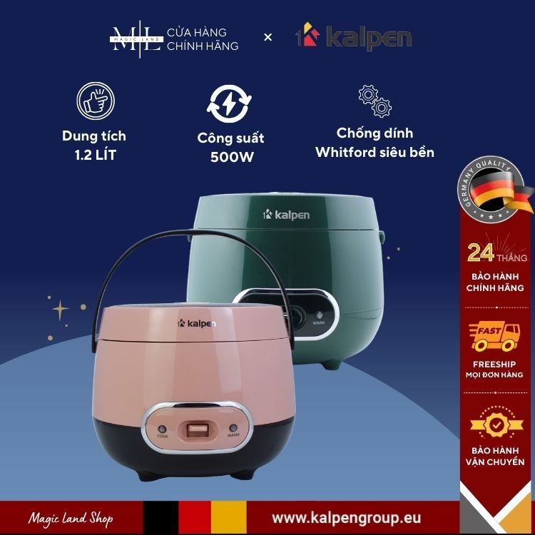 Nồi Cơm Điện Ủ Nhiệt 3D Kalpen R2 Công Nghệ Đức Cao Cấp, Nấu Đa Năng ...