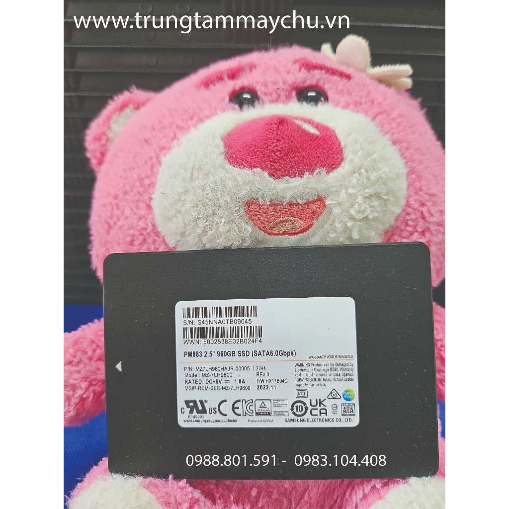 Ổ cứng SSD 960GB Samsung PM883 SATA 6Gbps V-NAND TLC 1.0 DWPD 2.5 ...