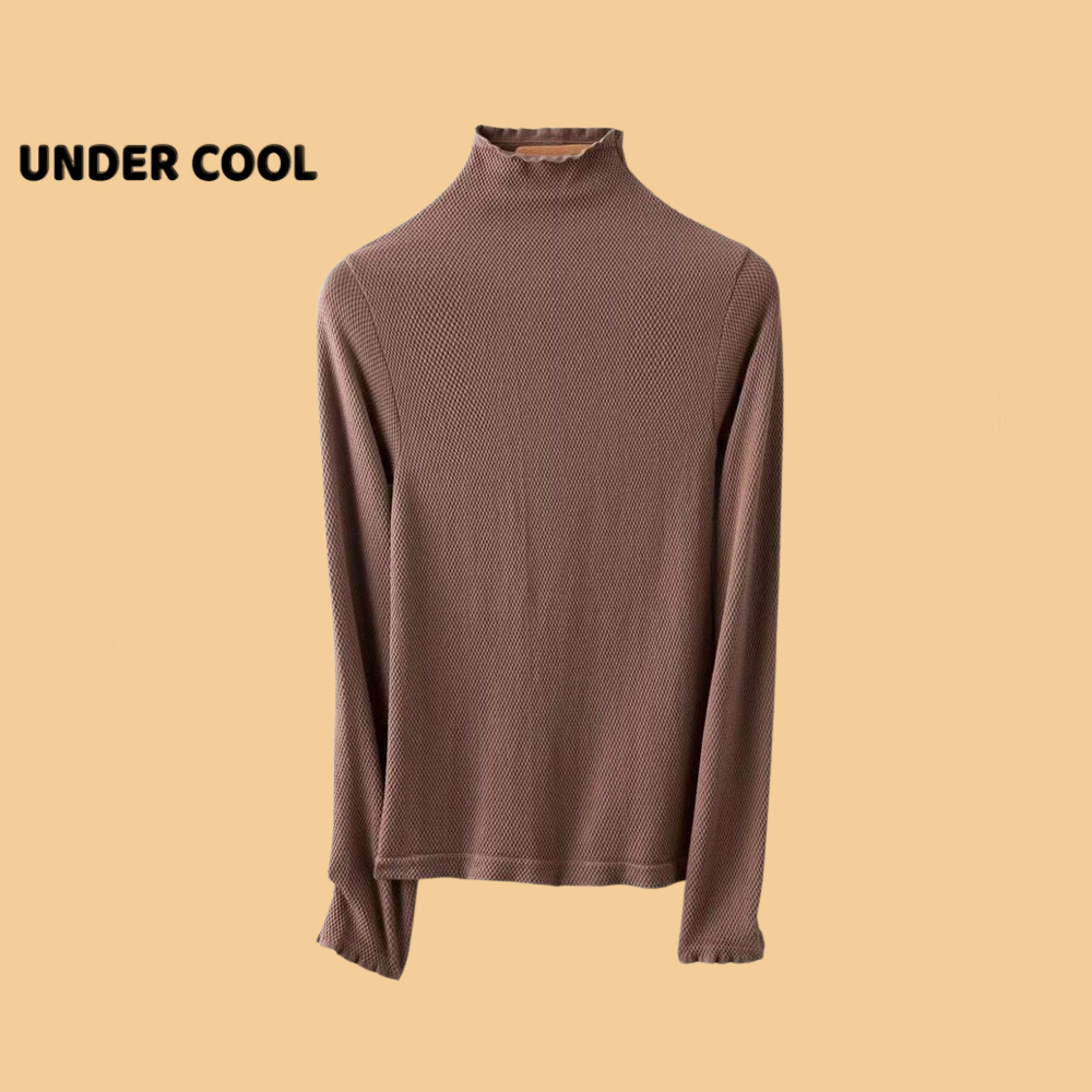 Áo Giữ Nhiệt Nữ Dài Tay Cổ 3 phân UNDERCOOL Thun Hạt Gạo Nhiều Màu ADT06