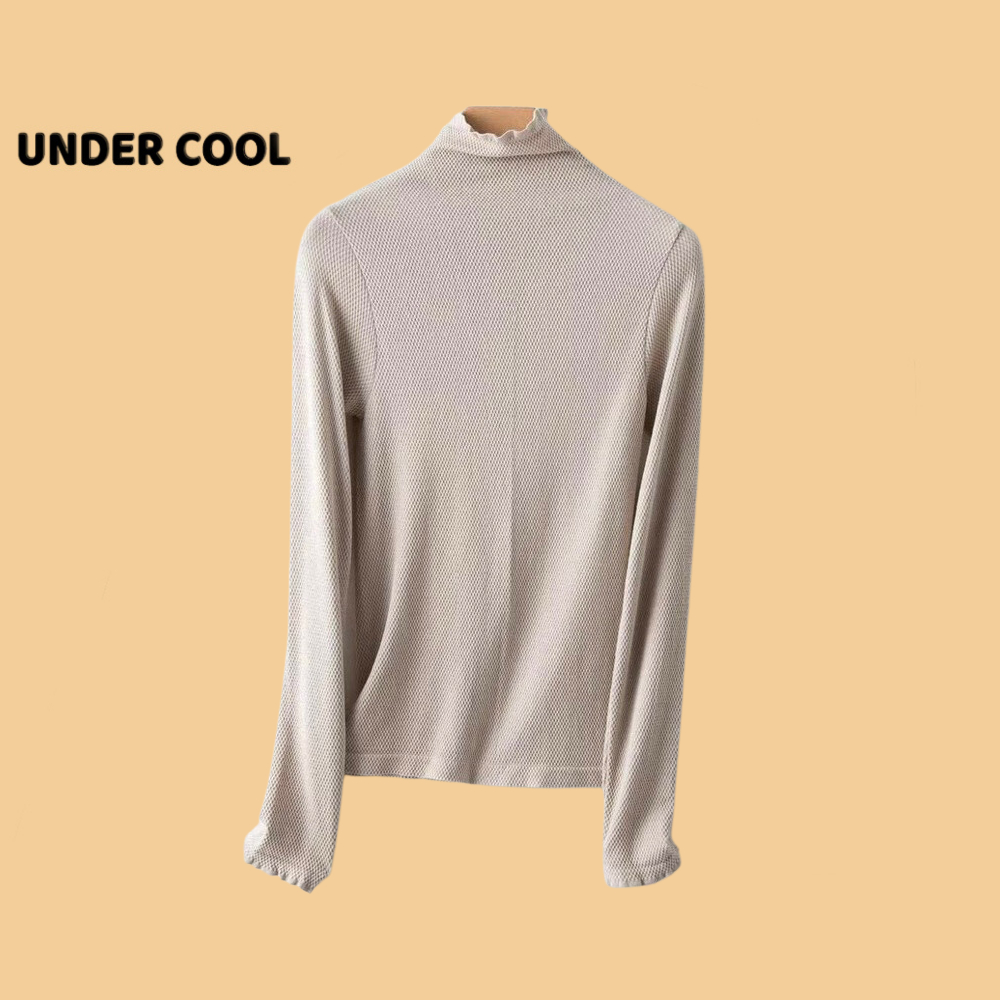 Áo Giữ Nhiệt Nữ Dài Tay Cổ 3 phân UNDERCOOL Thun Hạt Gạo Nhiều Màu ADT06