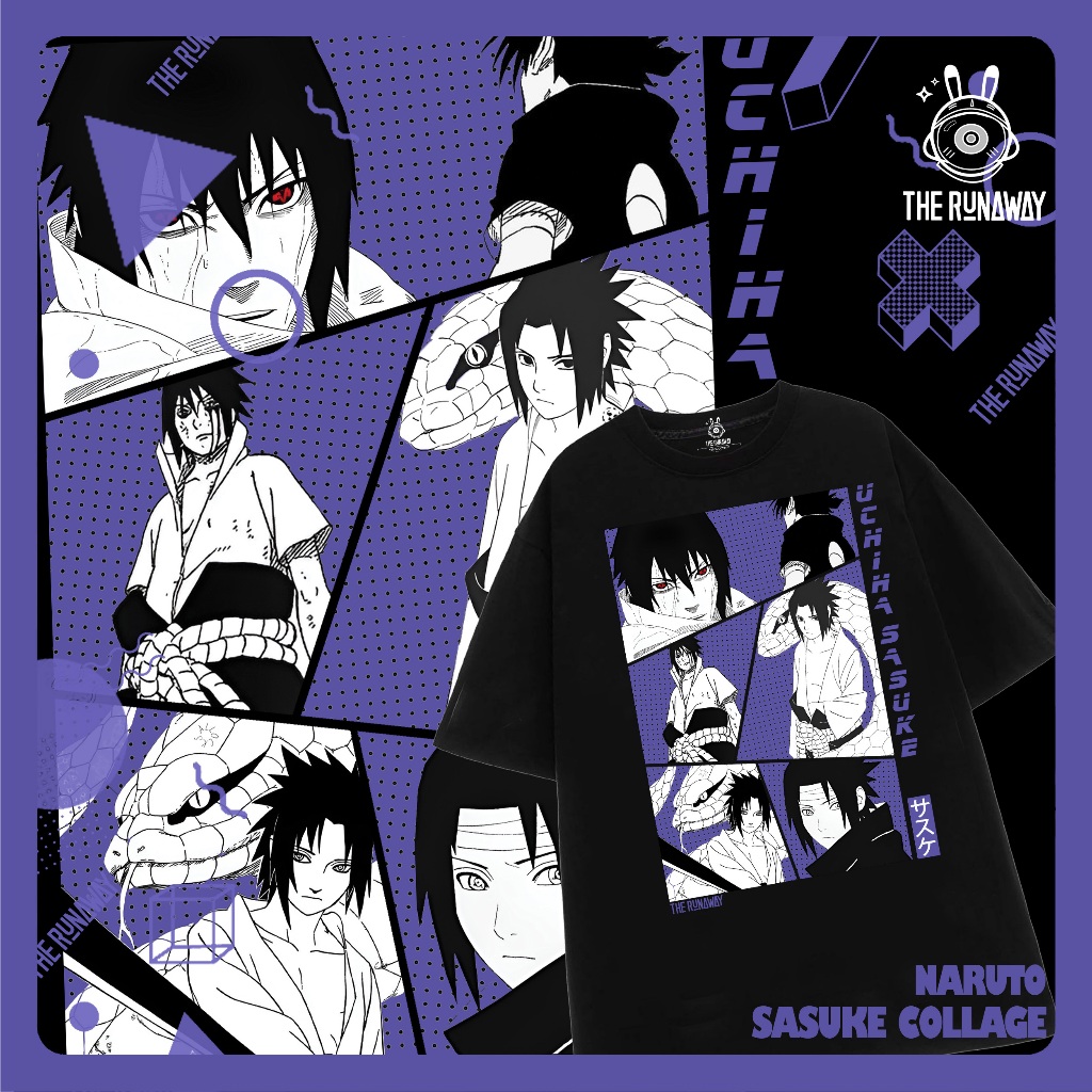 Áo phông Naruto: Uchiha Sasuke Collage 100% Cotton Nam / Nữ by The ...