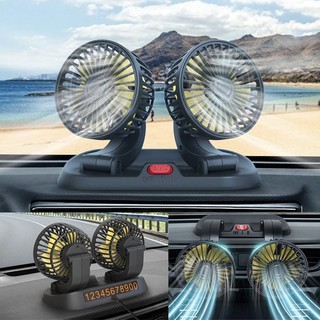 Quạt Ô Tô 12V, Quạt 24V Xe Tải – Xoay 360 Độ Tiện Ích, Có 3 Tốc Độ Gió Xoay