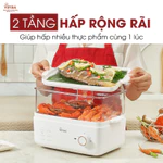 Nồi Hấp Vifiba - Nồi hấp điện Vifiba 2 Tầng - Hàng Chính Hãng - Bảo Hành 15 Tháng - Công suất 800W — ảnh 2