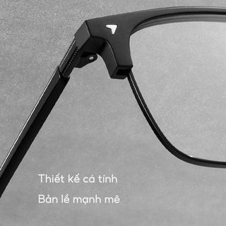 Gọng Kính Cận Nam Nữ Mắt Vuông Cao Cấp Mắt Kính Không Độ Chống Tia UV Ánh Sáng Xanh Phong Cách Hàn Quốc HANASO 535