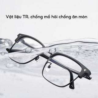 Gọng Kính Cận Nam Nữ Mắt Vuông Cao Cấp Mắt Kính Không Độ Chống Tia UV Ánh Sáng Xanh Phong Cách Hàn Quốc HANASO 535