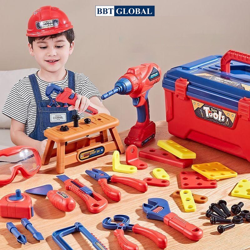 Ảnh Bộ đồ chơi sửa chữa cho bé BBTGlobal, kèm dụng cụ sửa chữa 1