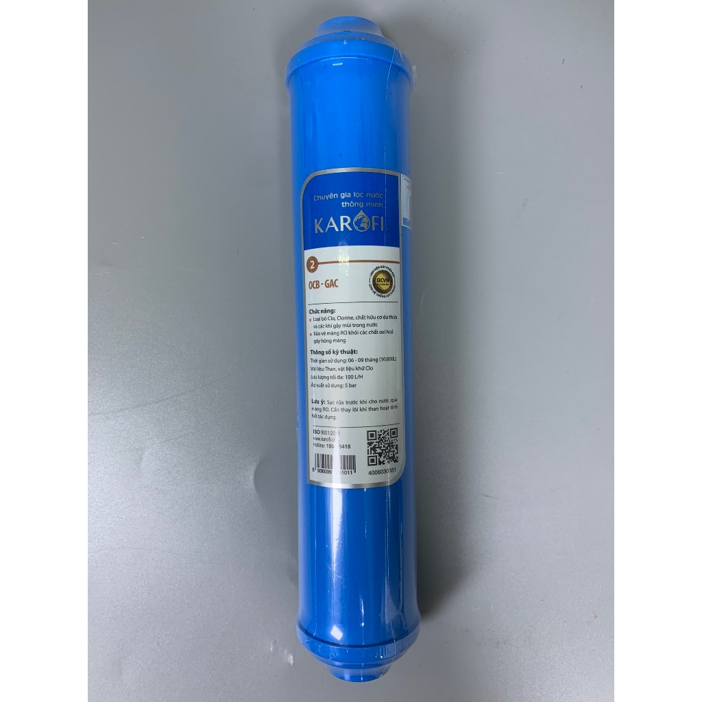 Combo 3 Lõi 123 Livotec Karofi (Lõi 2 Nhỏ Cắm Nhanh) Mẫu Mới Có Vỏ Ngoài Và QR Kiểm Tra Chính Hãng