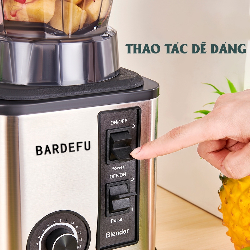 Product image Máy Xay Sinh Tố Công Nghiệp BARDEFU 3 Cối Xay, Máy Xay Đa Năng, Xay Thịt, Xay Hạt, Xay Ngũ Cốc Siêu Khỏe 2
