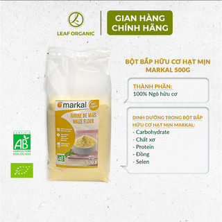 Bột bắp hữu cơ hạt mịn Markal 500g