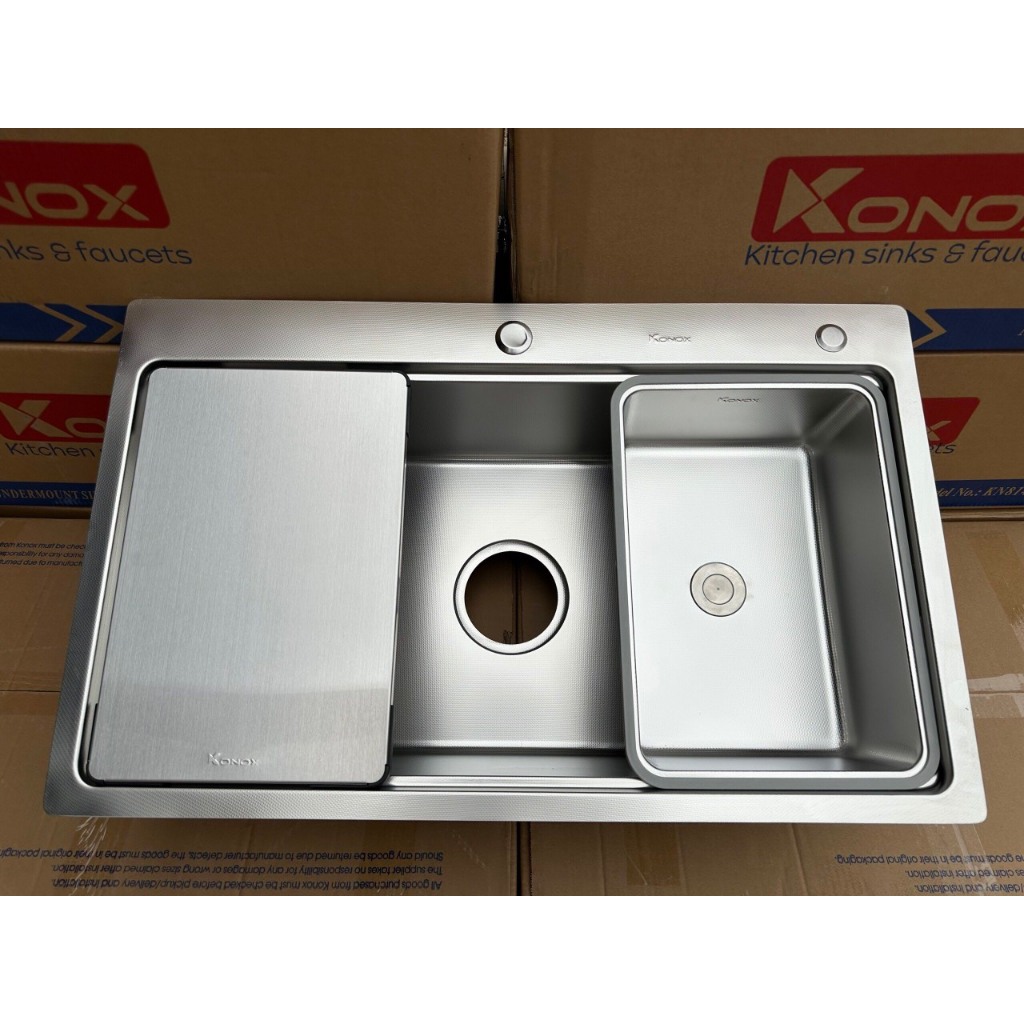 CHẬU RỬA BÁT CHỐNG XƯỚC KONOX WORKSTATION SINK – TOPMOUNT SINK KN8151TS DEKOR