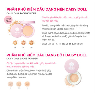 [SÉT QUÀ 20/11]  Lucky Bag Daisy Doll Nhật Bản - set quà tặng 5 Món Makeup Dành Cho Người Mới trang điểm