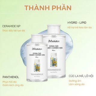 Nước Tẩy Trang JM Solution H9 Hyaluronic - Ceramide - Centella Cleansing Water 500ml