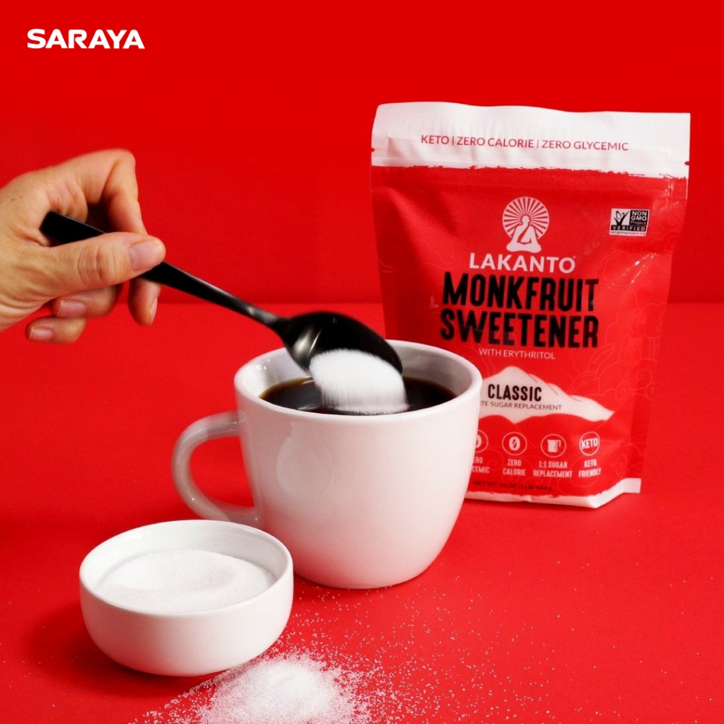 Ảnh Đường ăn kiêng La Hán Quả Saraya Lakanto MonkFruit Trắng, 0 Calo, 0 tăng đường huyết, 0 biến đổi gen - 454g 4