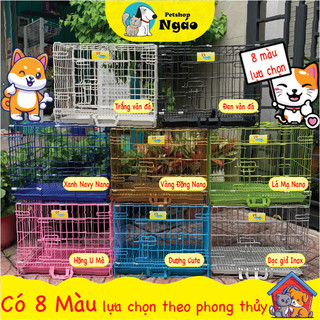 Petland Size S: 46*30*37 - 2,9kg phù hợp < 5kg - Chuồng / Lồng sơn tĩnh điện có thể gấp gọn __