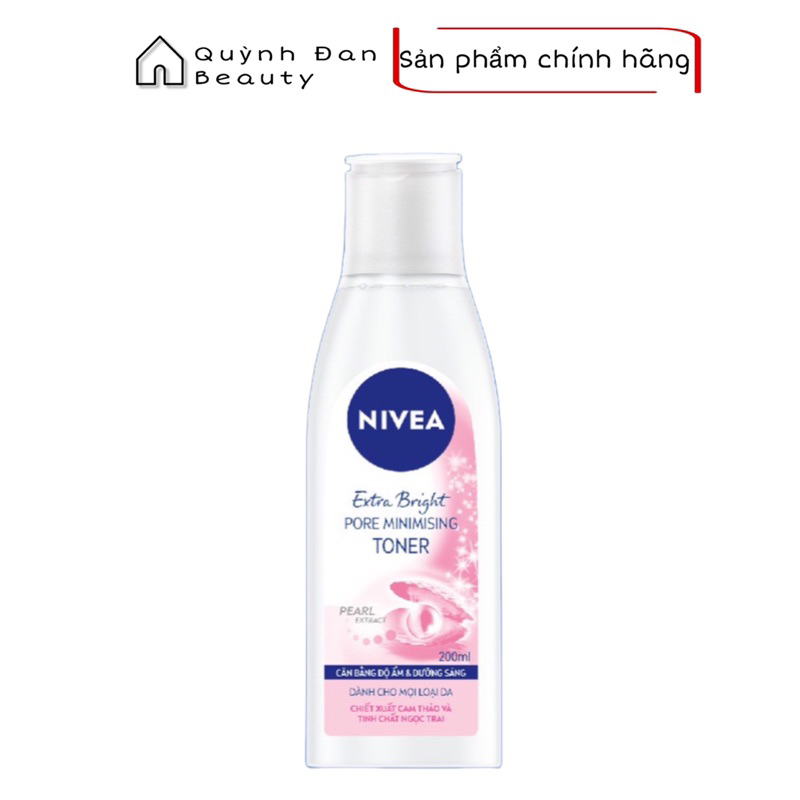 Nước Hoa Hồng NIVEA Dưỡng Sáng Da & Se Khít Lỗ Chân Lông 200ml