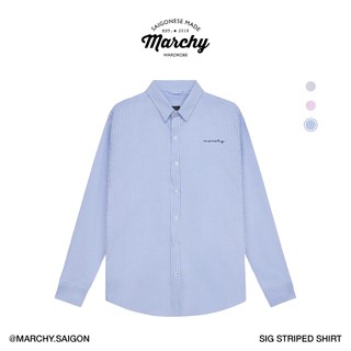 MARCHY - Sig Striped Shirt - Áo sơ mi sọc