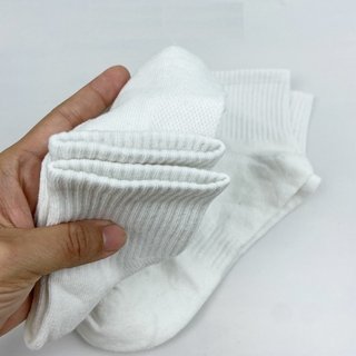 Set tất nam cổ cao, trung chất cotton vớ dài nữ trơn basic khử mùi thoáng khí phong cách đơn giản