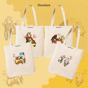Túi tote vải canvas Goodore thiết kế BST Đông Hồ Street phong cách năng động cá tính