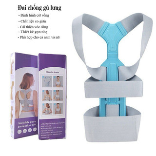 Đai chống gù lưng người lớn hỗ trợ điều chỉnh tư thế ngồi có thanh nẹp lưng