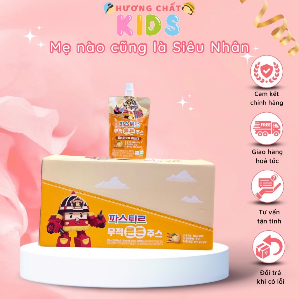 Nước Ép LOTTE KHOẺ MẠNH - Bổ Sung Vitamin Giúp Trẻ Ăn Ngon Miệng, Tăng Cường Hệ Miễn Dịch