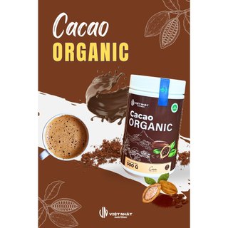 Sữa bột cacao organic Việt nhật nutrtion - đường ăn kiêng 0 calo 500g