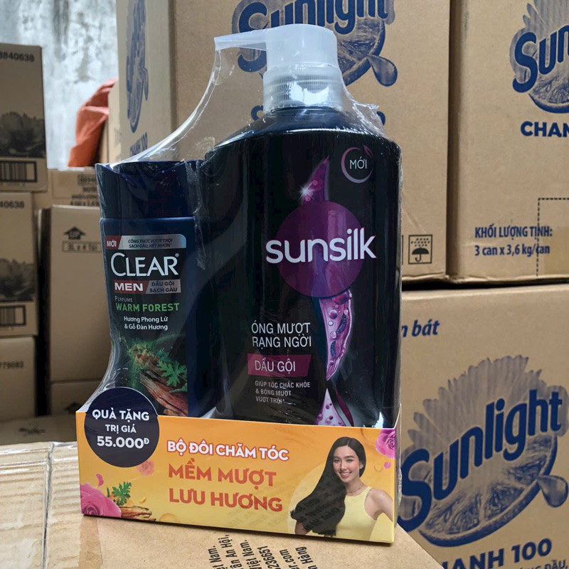 Dầu gội Sunsilk 650g vàng
