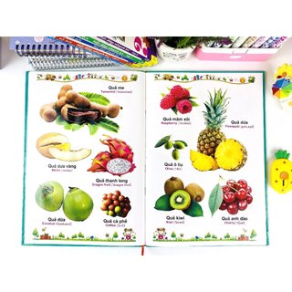 Sách -  Từ Điển Tranh Về Rau Củ Quả Hoa (b65) - Ndbooks
