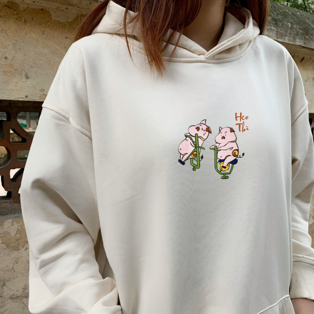 Áo Hoodie local brand Goodore BST Đông Hồ Street mẫu Heo Thì chất nỉ chân cua năng động mùa thu đông