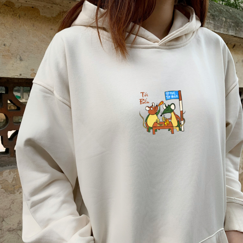 Áo Hoodie local brand Goodore BST Đông Hồ Street mẫu Tới Bến chất nỉ chân cua năng động mùa thu đông