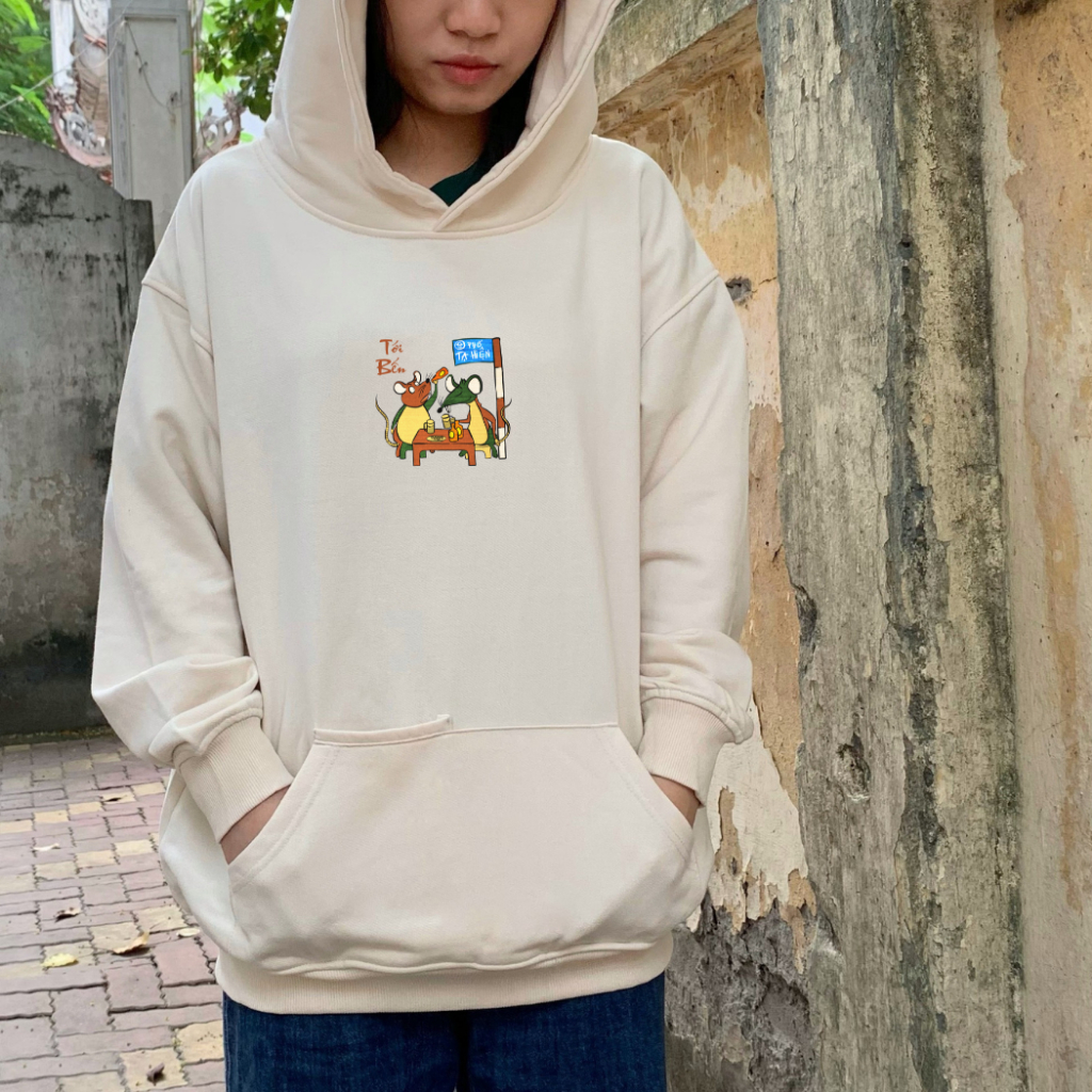 Áo Hoodie local brand Goodore BST Đông Hồ Street mẫu Tới Bến chất nỉ chân cua năng động mùa thu đông