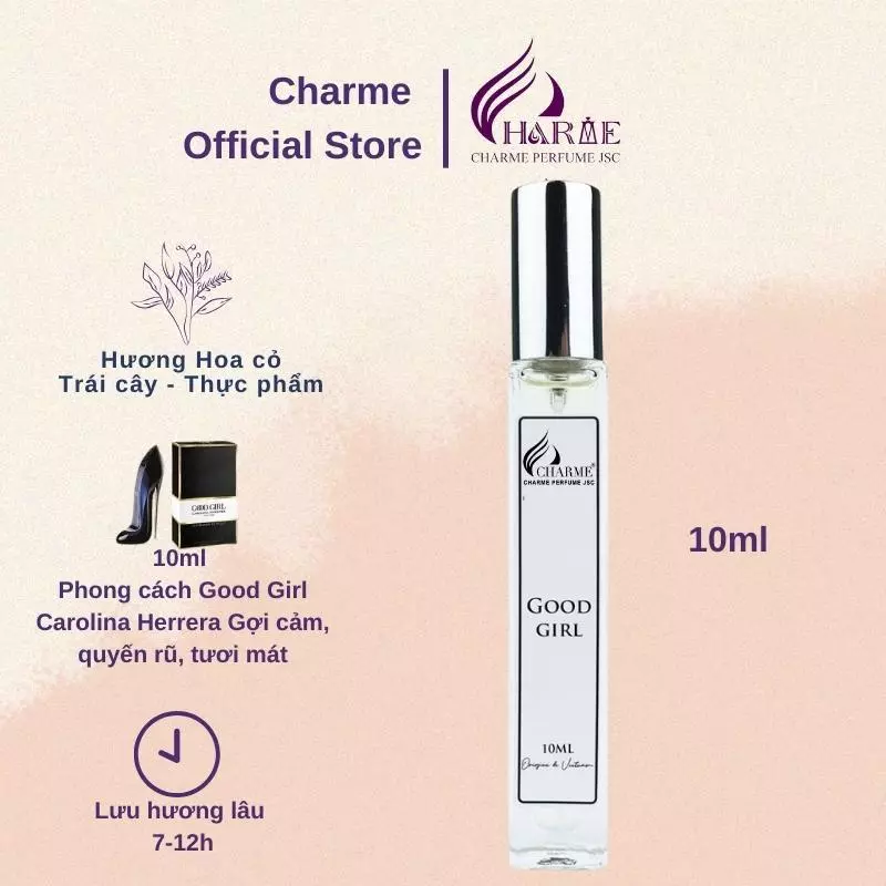 Nước hoa Charme Good Girl 10ml